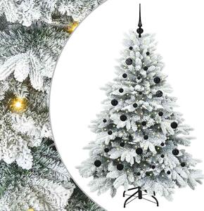 Sztuczna choinka z 150 diodami LED Biały 150 cm PE i PVC