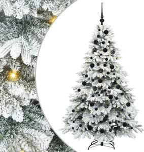 Sztuczna choinka z 300 diodami LED Biały 180 cm PE i PVC