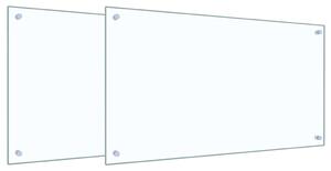 Panel kuchenny 2 pcs przezroczysty 90 x 50 cm szkło hartowane