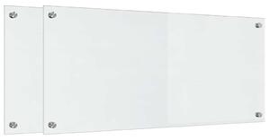 Panel kuchenny 2 pcs przezroczysty 90 x 40 cm szkło hartowane