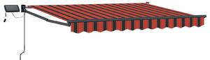 Markiza ręczna z LEDami 3,5 x 2 m 100% Poliester i Aluminium