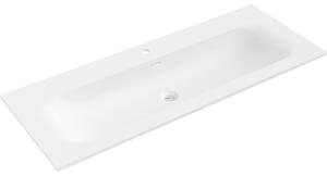Mexen Vela umywalka wpuszczana w blat 121 x 46,5 cm, biała mat - 25231201