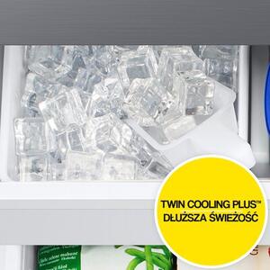 Lodówka SAMSUNG RF50C530EB1 EO Side by Side AI No Frost 177.6cm Kostkarka Dystrybutor wody Grafitowa stal