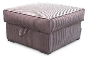 Jasnofioletowy taboret SMART COSARO z miejscem do przechowywania 65x65 cm