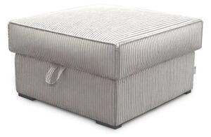 Jasnobeżowy taboret SMART COSARO ze schowkiem 65x65 cm
