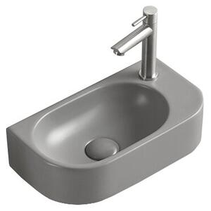 Mexen Viera umywalka nablatowa lewa 40 x 21 cm, szara jasna mat - 21274061L