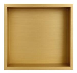Półka łazienkowa wnękowa HYDROSAN IGA-GL-30X30X10 Złoty szczotkowany 30x30x10 cm