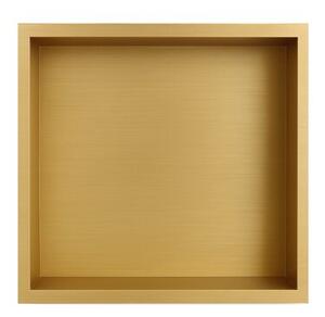 Półka łazienkowa wnękowa HYDROSAN IGA-GL-30X30X10 Złoty szczotkowany 30x30x10 cm