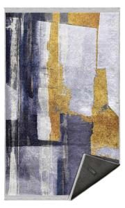 Żółty/ciemnoniebieski dywan odpowiedni do prania 80x150 cm Unique – Mila Home