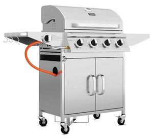 Grill ogrodowy gazowy KOLER Relish v2 Srebrny 16 kW 66 x 40 cm