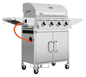 Grill ogrodowy gazowy KOLER Relish v2 Srebrny 16 kW 66 x 40 cm