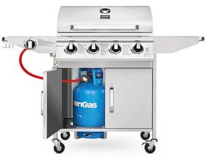 Grill ogrodowy gazowy KOLER Relish v2 Srebrny 16 kW 66 x 40 cm