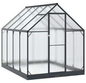 Szklarnia Ogrodowa Z blokadą antracytowy 183,5 x 243,5 x 207 cm