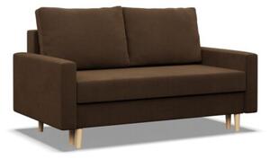 Sofa rozkÅadana, MILO, Mikrofaza, 152x92x92 cm, brÄ zowy | TYLETEGOTU