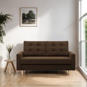 Sofa rozkÅadana, MILO, Mikrofaza, 152x92x92 cm, brÄ zowy | TYLETEGOTU