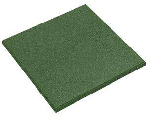 Płytki ochronne przed upadkiem 6 pcs zielony 50 x 50 cm Guma