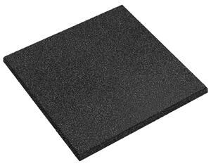 Płytki ochronne przed upadkiem 6 pcs Czarny 50 x 50 cm Guma