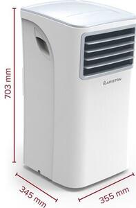 Klimatyzator przenośny ARISTON Mobis 9 Funkcja Sleep Osuszanie Wentylacja Wyświetlacz Biały