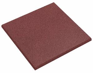Płytki ochronne przed upadkiem 6 pcs czerwony 50 x 50 cm Guma
