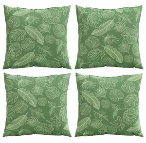 Poduszki rozrzucone Liść 4 pcs Wzór liścia 60 x 60 cm