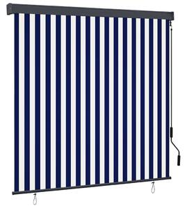 Roleta Niebieski i biały 180 x 250 cm Materiał i Aluminium