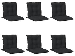 Zestaw poduszek do krzesła z niskim oparciem 6 pcs