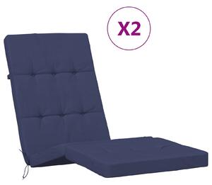Poduszka na zewnątrz 2 pcs Granatowy 180 x 55 x 7 cm tkanina