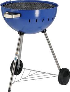 Grill ogrodowy węglowy YATO YG-20302 Zamykany, okrągły, na kółkach Niebieski