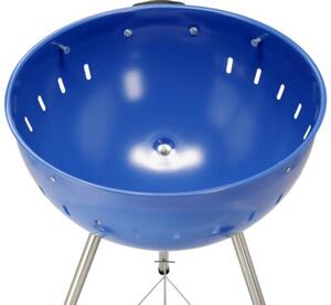 Grill ogrodowy węglowy YATO YG-20302 Zamykany, okrągły, na kółkach Niebieski