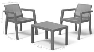 Zestaw mebli ogrodowych KETER Emily Balcony Set 247062 Grafitowy