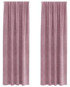 Zasłony zaciemniające 2 pcs Ciemny Róż 140 x 260 cm Aksamit