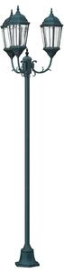Lampa ogrodowa Vintage szczotkowana zieleń 57 x 49 x 241 cm