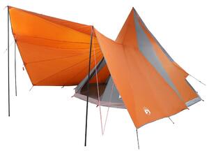 Namiot Tipi Szary i pomarańczowy 510 x 690 x 330 cm tafta