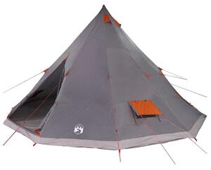 Namiot Tipi Szary i pomarańczowy 560 x 560 x 300 cm tafta