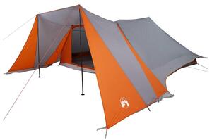 Namiot Tipi Szary i pomarańczowy 660 x 456 x 200 cm tafta