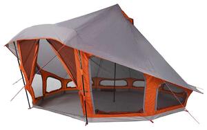 Namiot Tipi Szary i pomarańczowy 508 x 470 x 300 cm tafta