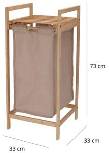 Kosz na pranie BATHROOM SOLUTIONS 44L Beżowy