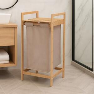 Kosz na pranie BATHROOM SOLUTIONS 44L Beżowy