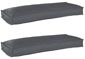 Zestaw poduszek na paletę 2 pcs Antracyt 100 x 40 x 8 cm