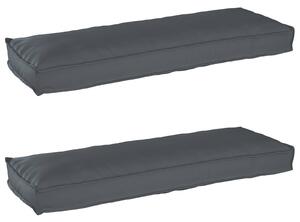 Zestaw poduszek na paletę 2 pcs Antracyt 120 x 40 x 8 cm
