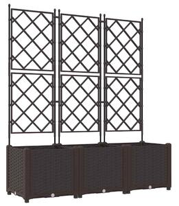 Doniczka ogrodowa 3 pcs Brązowy 120 x 40 x 143 cm