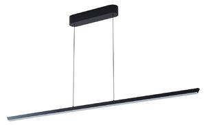 Lampa Wisząca Lucande, Solvar, ściemnialny, czarny, salon, metal, nowoczesny