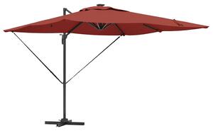 Parasol plażowy Ze LED Lights terakota 286 x 284 x 270 cm