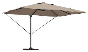 Parasol plażowy Ze LED Lights Ciemnoszary 352 x 251 x 265 cm