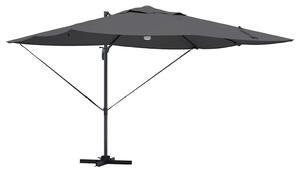 Parasol plażowy Ze LED Lights Antracyt 351 x 250 x 253 cm
