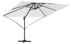 Parasol plażowy piaskowy 351 x 250 x 260 cm