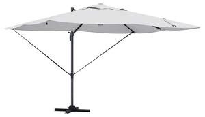 Parasol plażowy Ze LED Lights piaskowy 351 x 250 x 253 cm