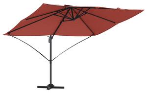 Parasol plażowy terakota 351 x 250 x 260 cm