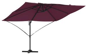 Parasol plażowy Bordeaux Czerwony 351 x 250 x 260 cm