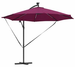 Parasol plażowy Bordeaux Czerwony 294 x 294 x 248 cm